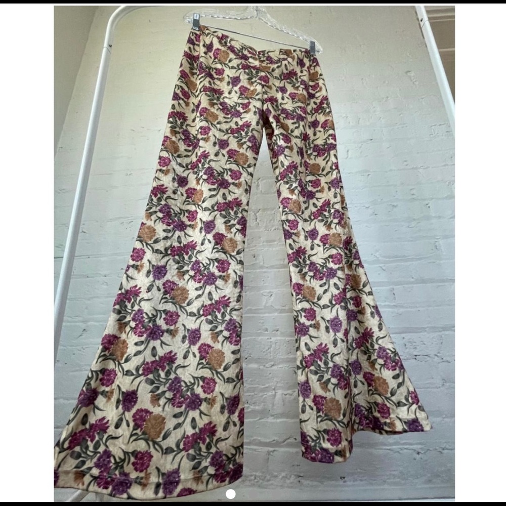 Floral Vintage Flare Pants